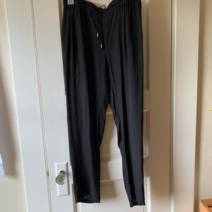 Eileen Fisher silk tapered leg pants
